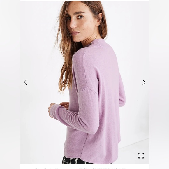 NEW • Madewell • Ashbury Mock Neck Sweater
Women’s VIBRANT LILAC Purple Medium - Picture 2 of 3